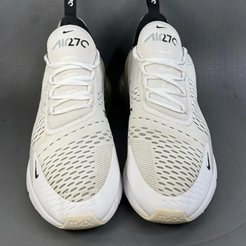 Nike Air Max 270 White Black sneaker shoes men’s size 10.5_2